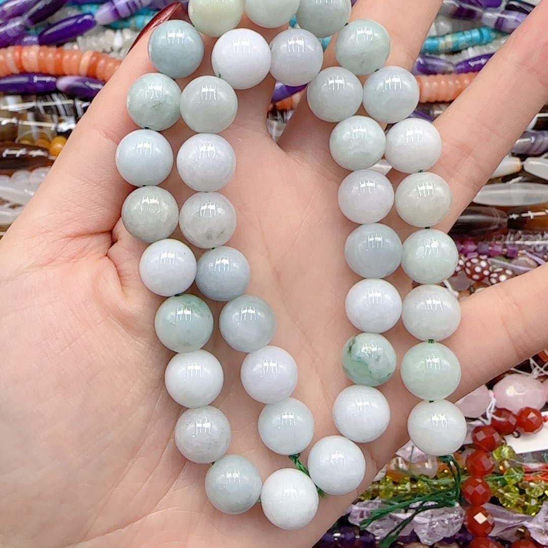 玛瑙/玉髓珠宝半成品未镶嵌天然翡翠一条卡十