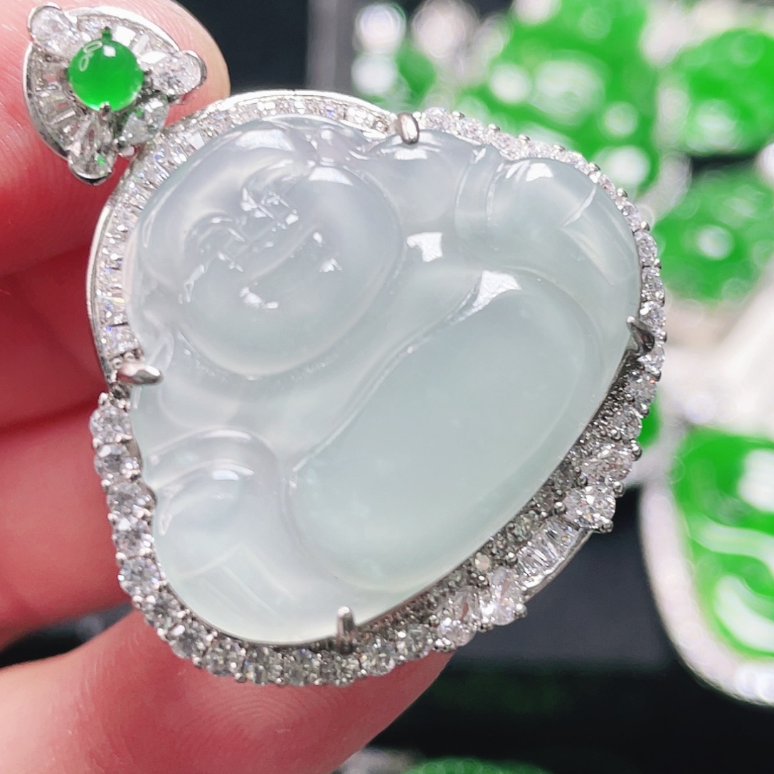 翡翠未镶嵌颈饰575