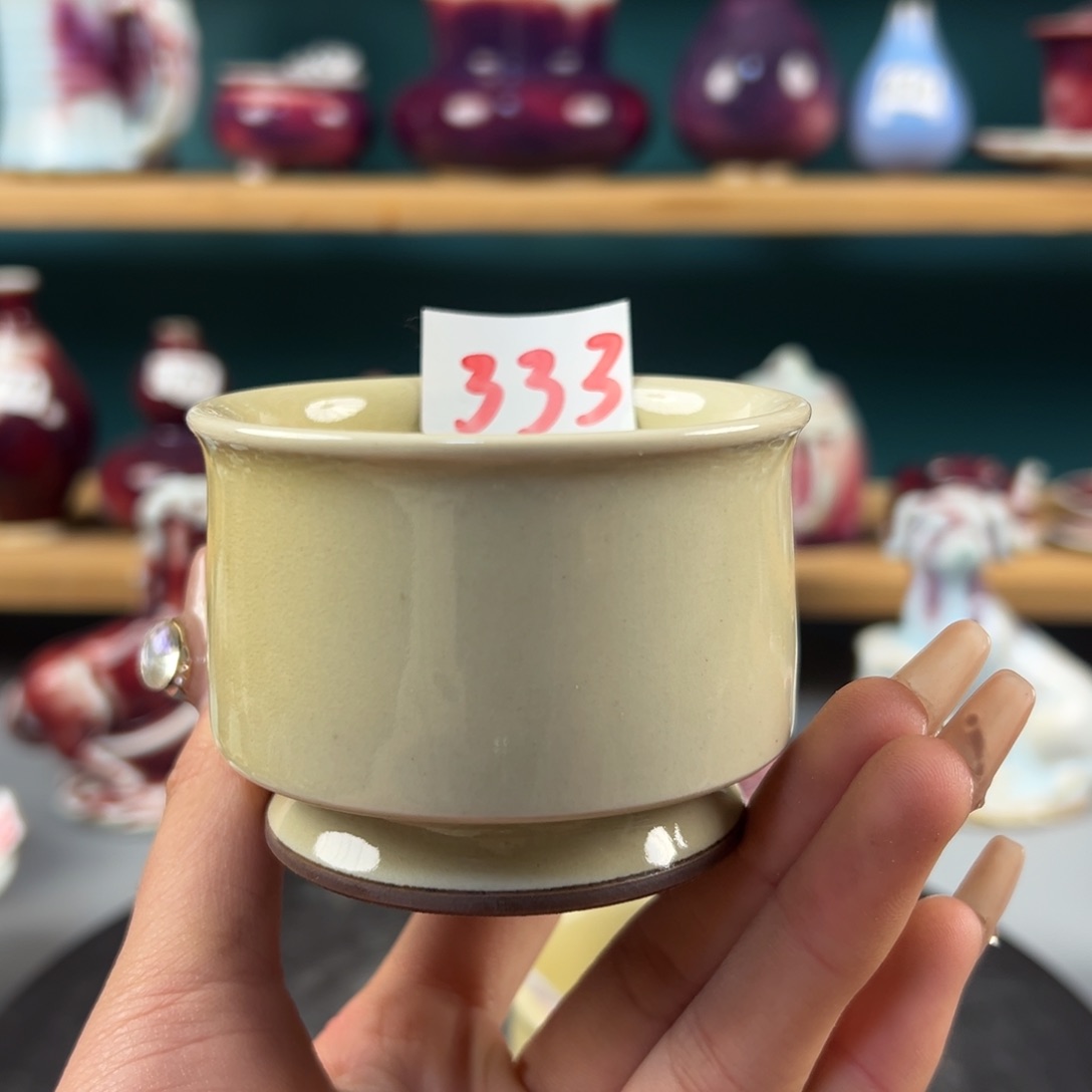 瓷片微瑕主人杯纯手工