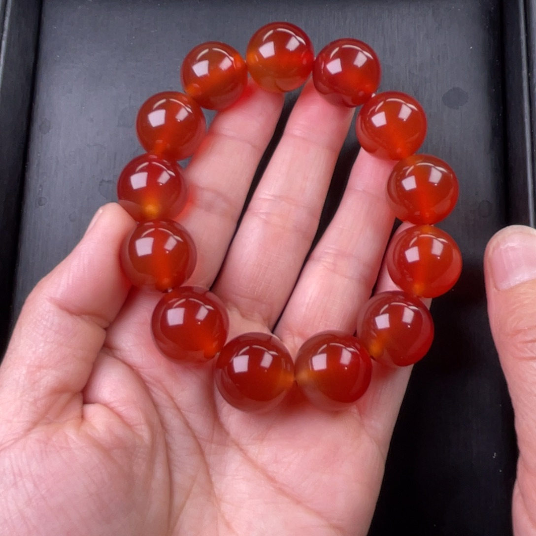 玛瑙/玉髓手链未镶嵌棉*