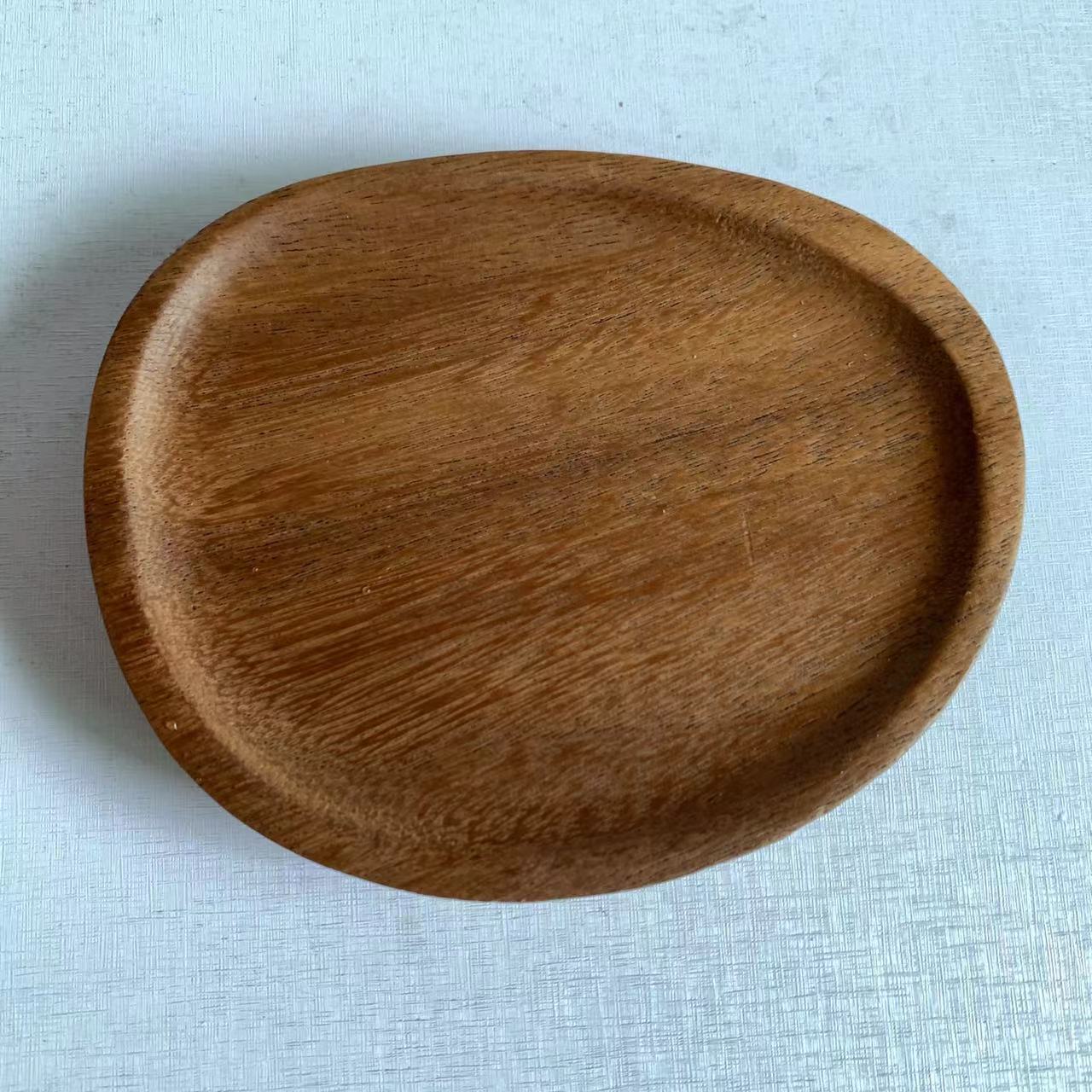 南美胡桃木鹅蛋盘16*13*2