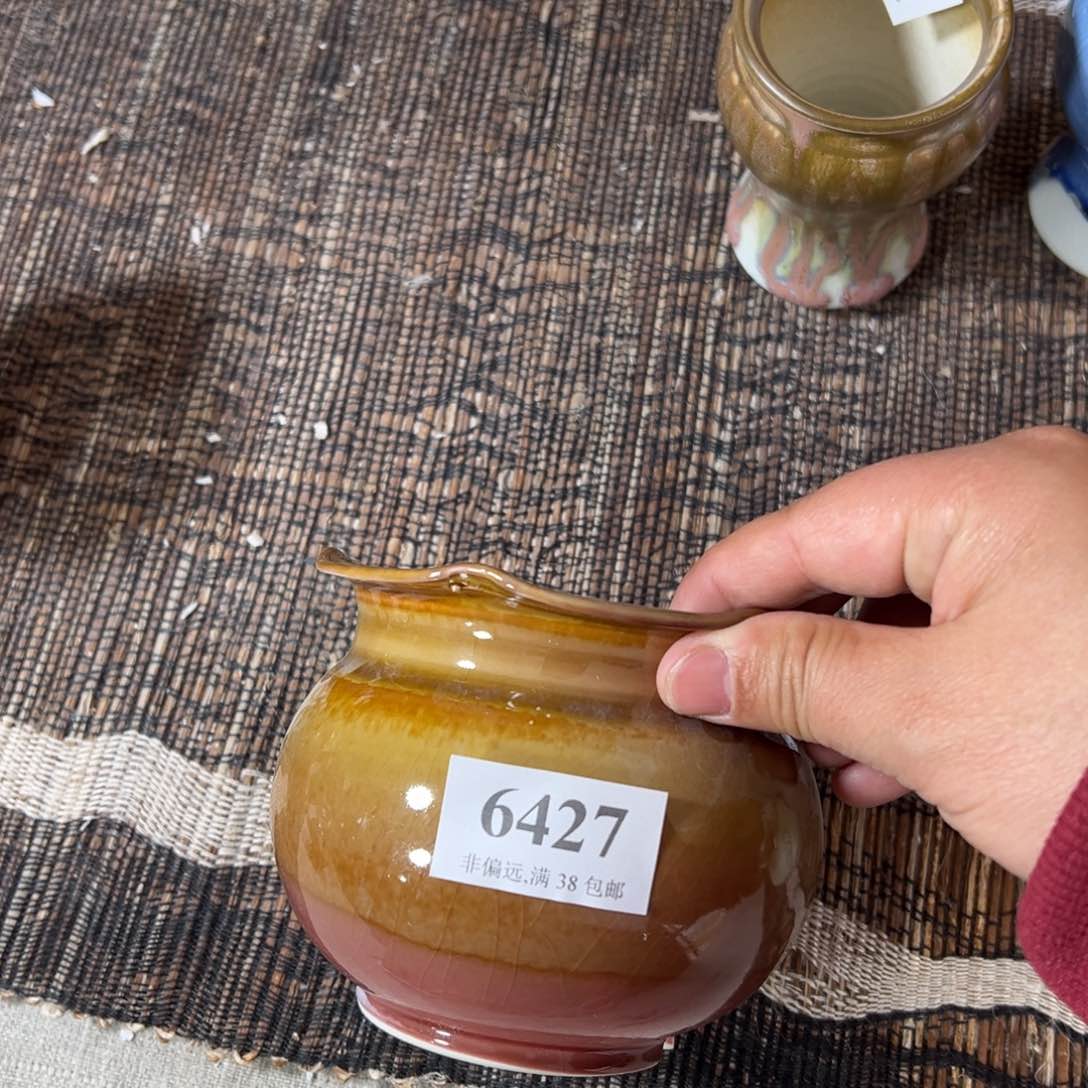 红陶口8高8 景德镇花盆手工