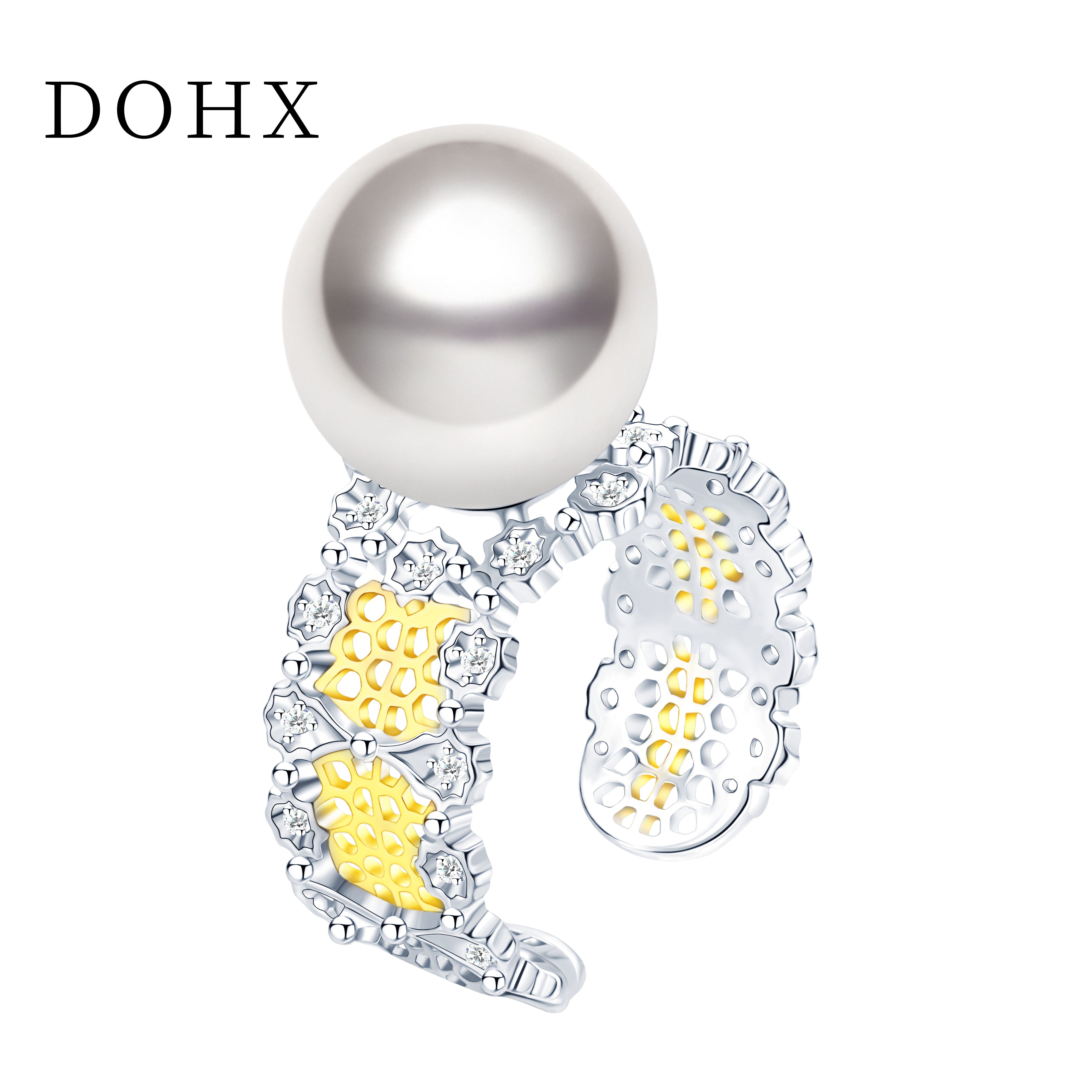 【大溪地】奢华布锲拉提风赛奥白戒指