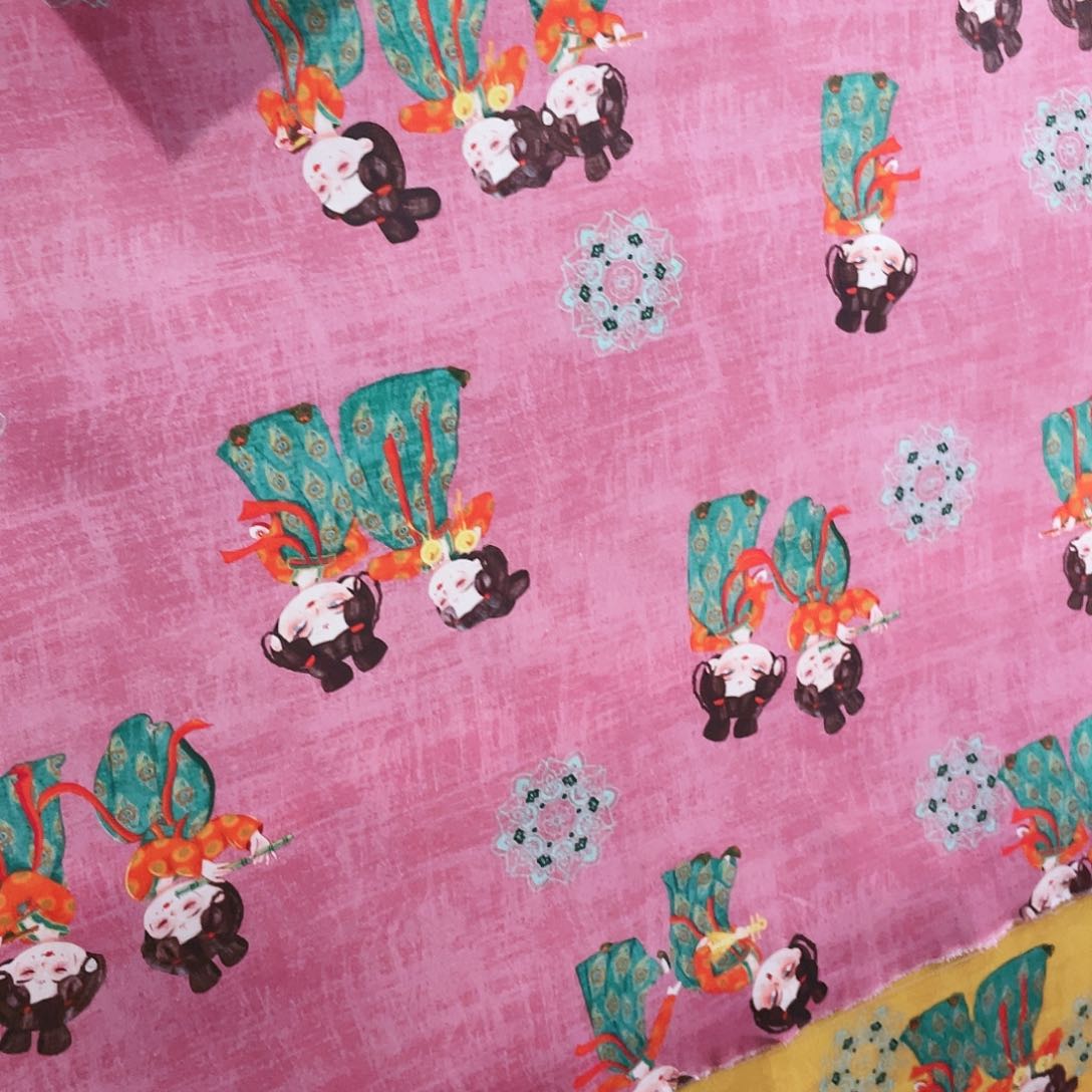 一米价纯棉平布1.1米宽果子布艺37