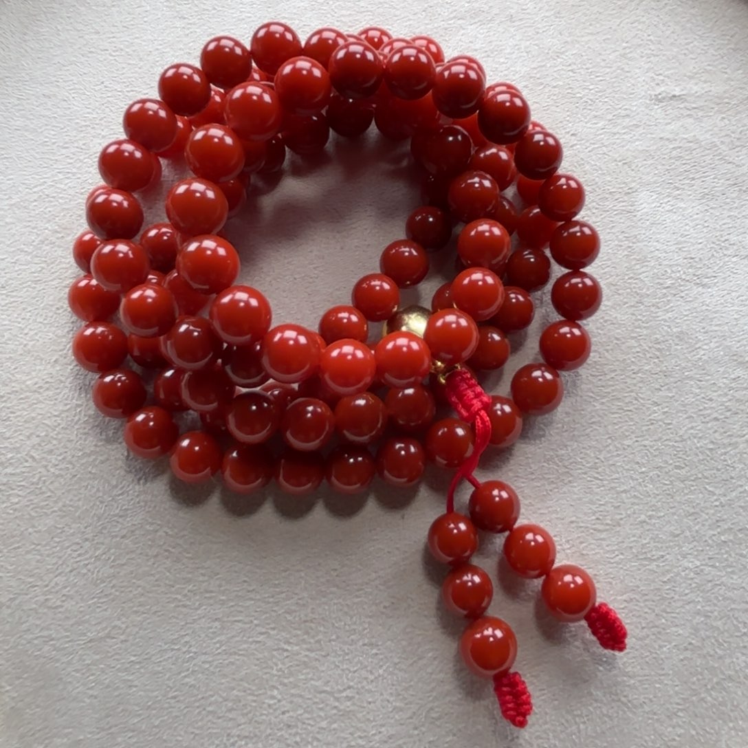 南红玛瑙多圈未镶嵌清***明