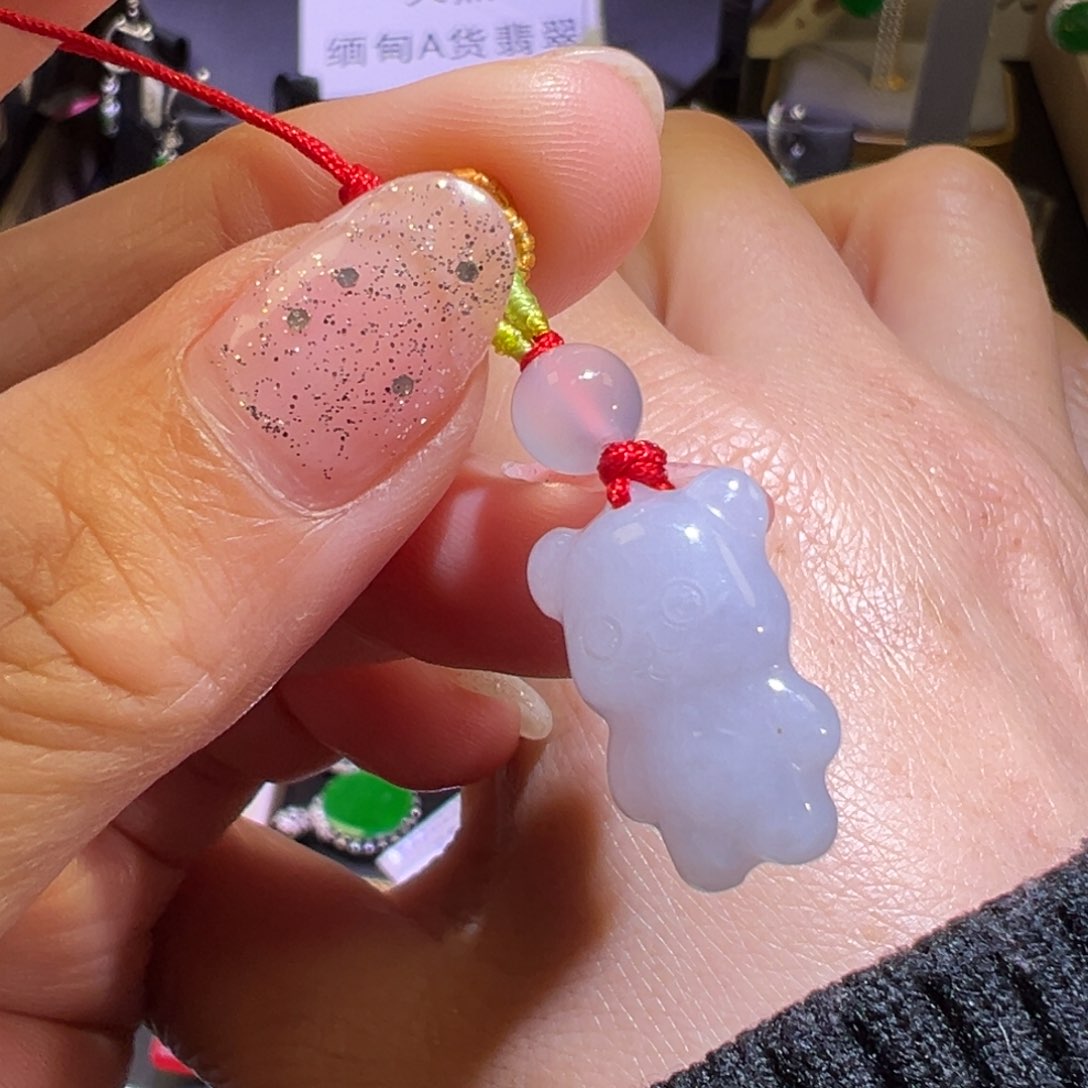 翡翠耳饰未镶嵌吊坠