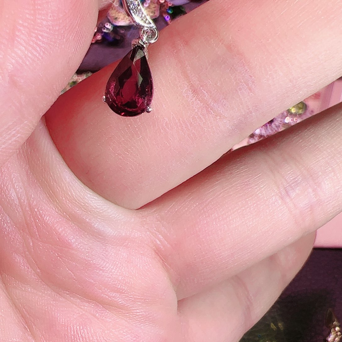 碧玺吊坠碧玺银S925镶嵌