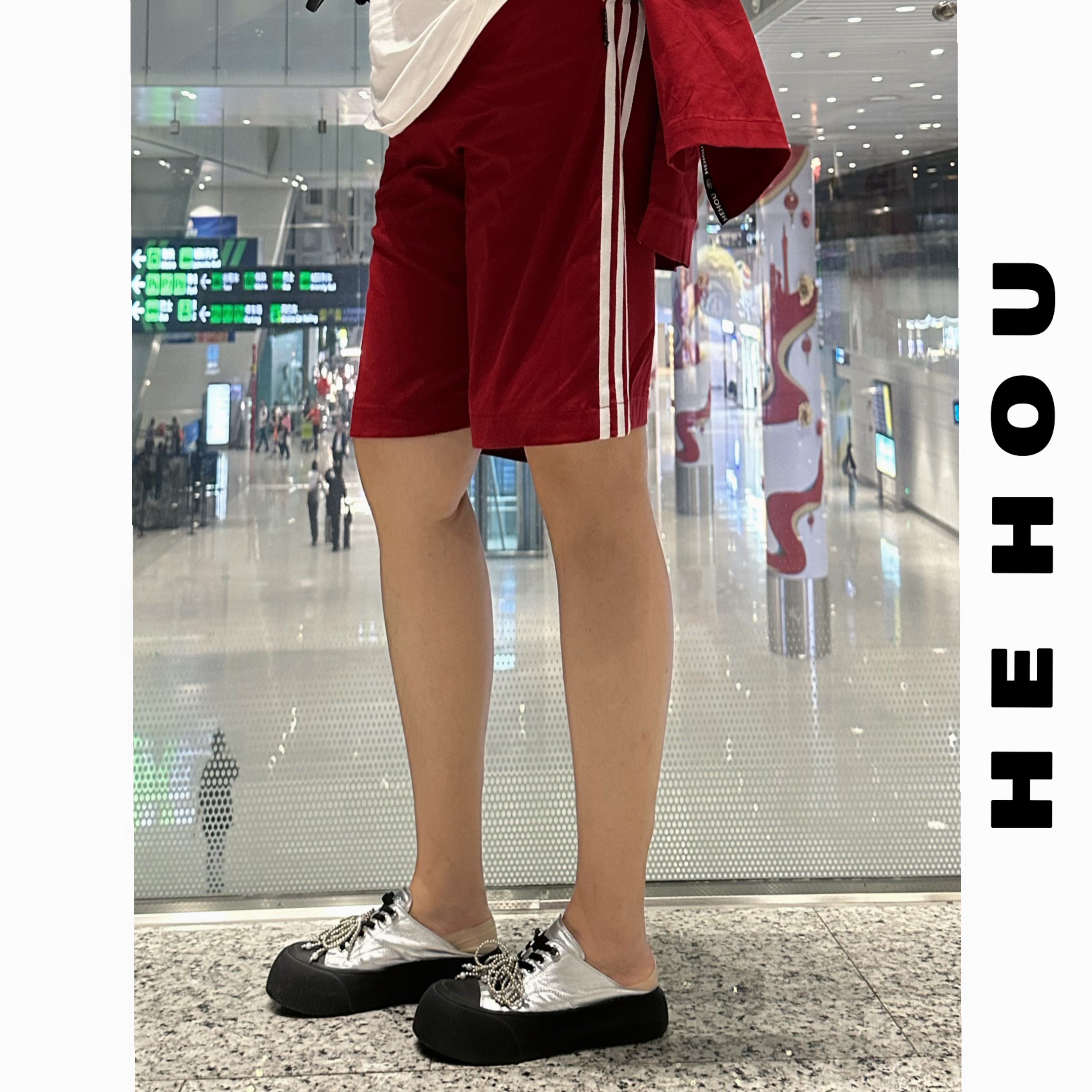 503509 和后大码 显瘦夏休闲百搭宽松潮流时尚夏季薄款百搭短裤