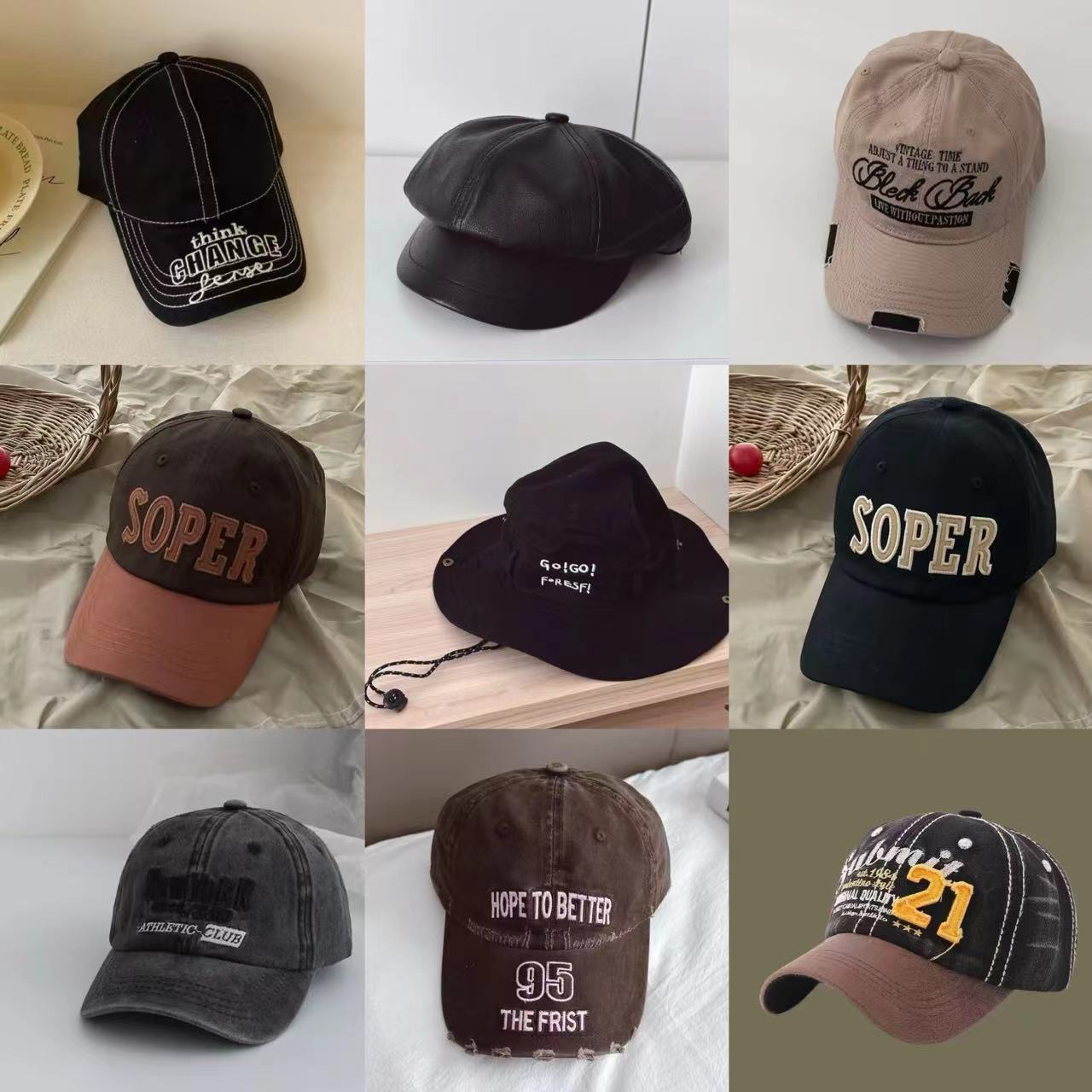 配饰合集〃小众设计师儿童户外渔夫帽子徒步登山帽遮阳盆春秋2897