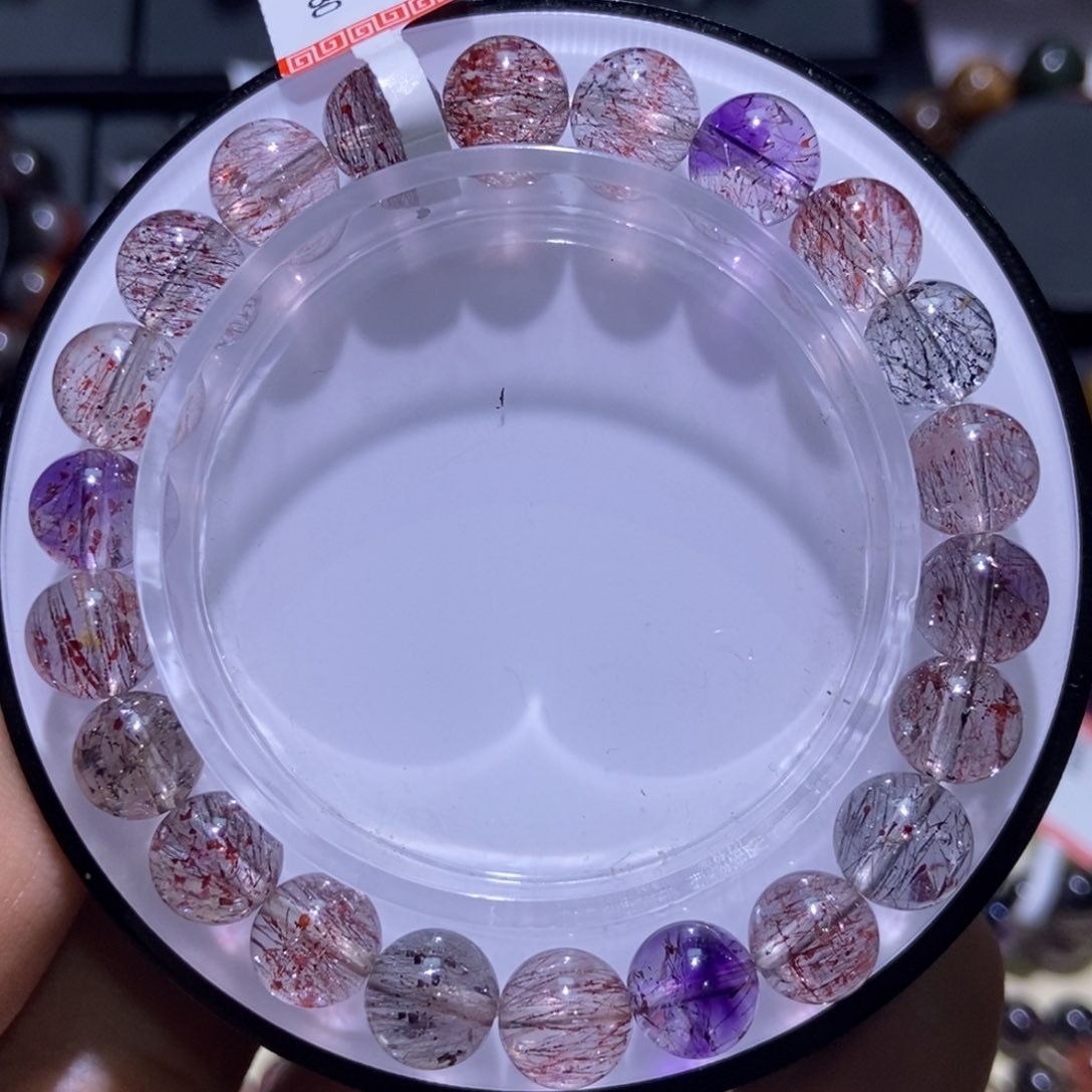 水晶手串未镶嵌彼岸花超七8.8
