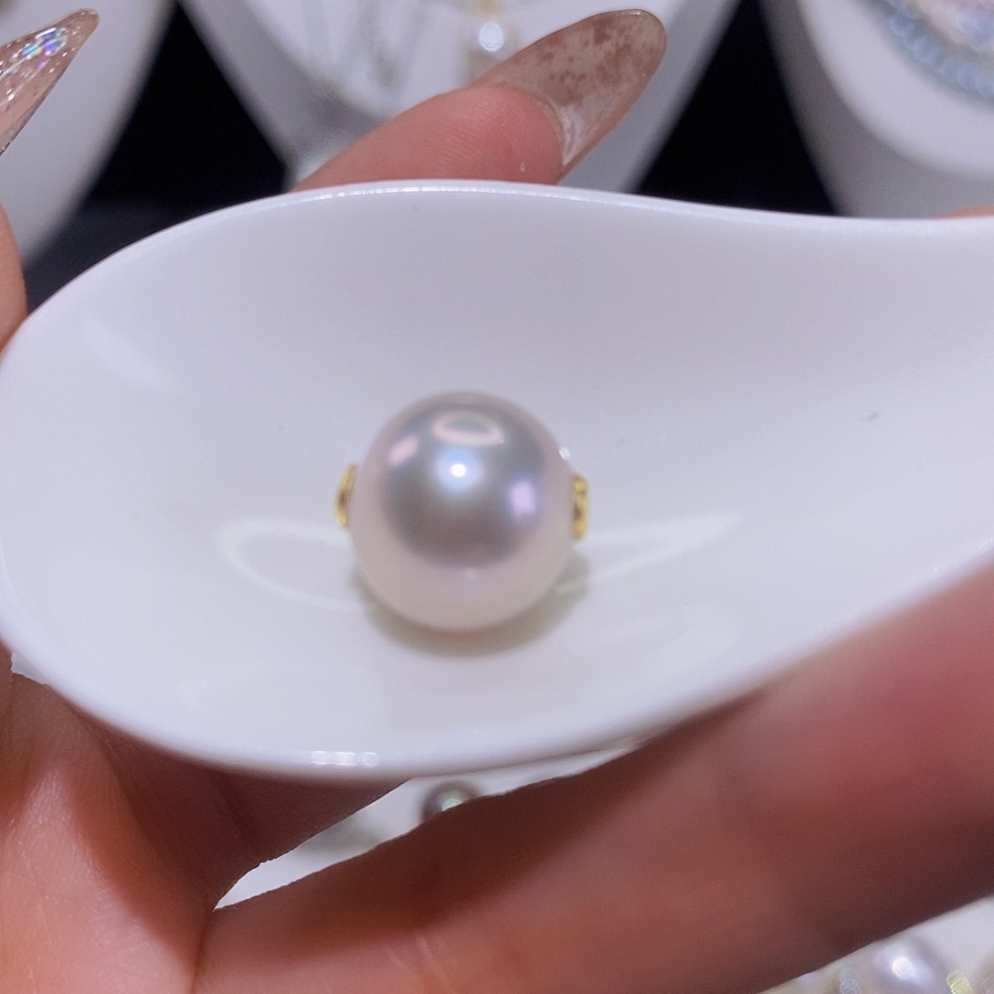 淡水珍珠颈饰银S925镶嵌