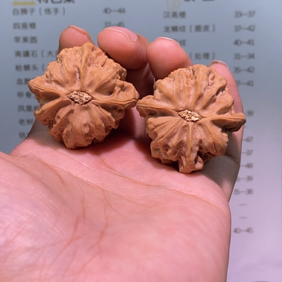 文玩核桃把件白*佛肚