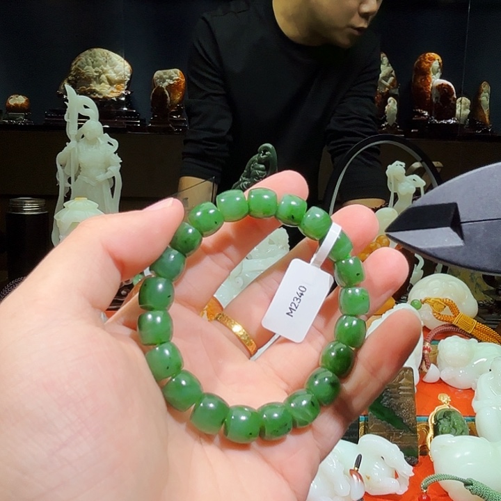 和田玉未镶嵌手链