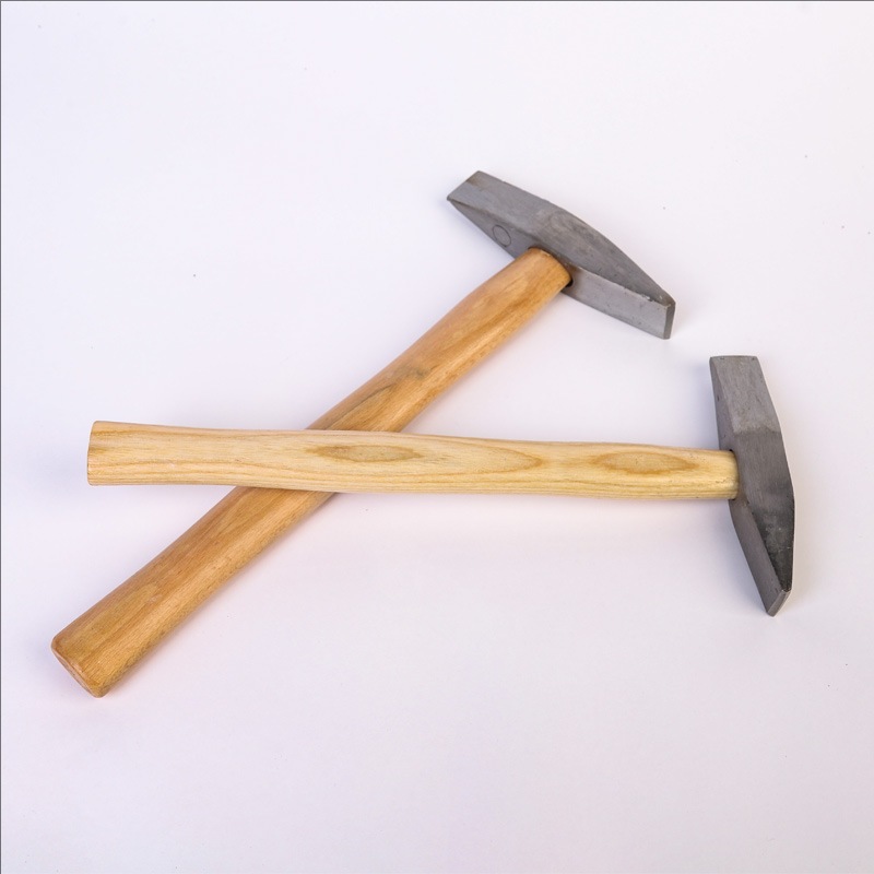 高碳钢木柄钳工锤扁嘴锤敲击工具家用装修木工电工实木钳工锤