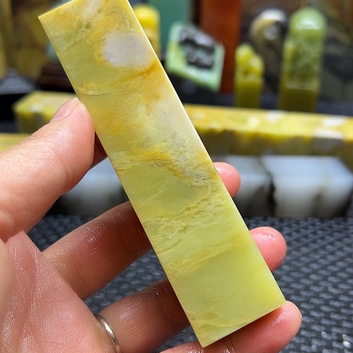 覃***双青田石印章石印章石