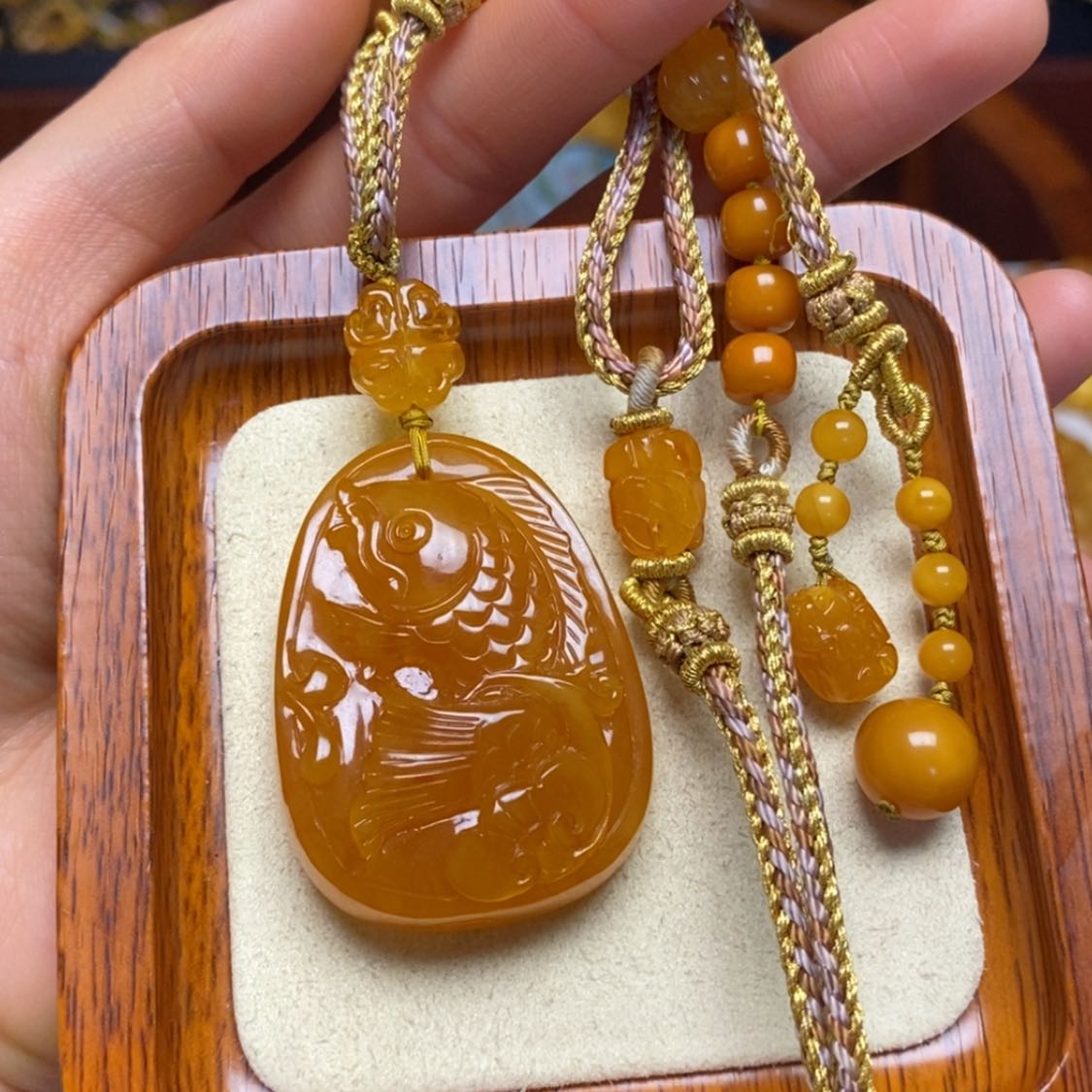 【闪购商品】蜜蜡颈饰未镶嵌项链