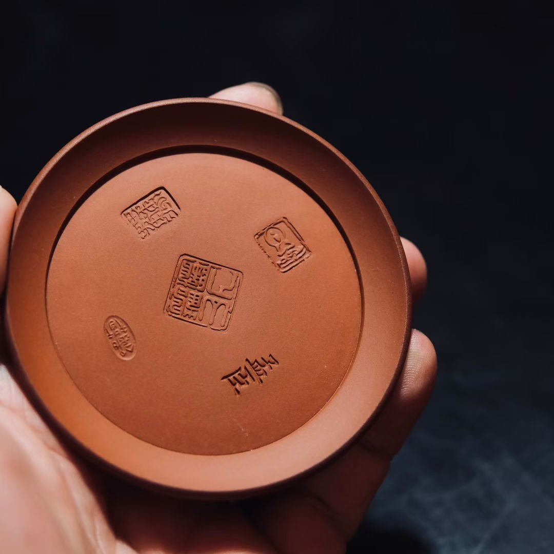 【云山茶语】苏铭智多印章鸡蛋黄盖置外径7.5内径5.5