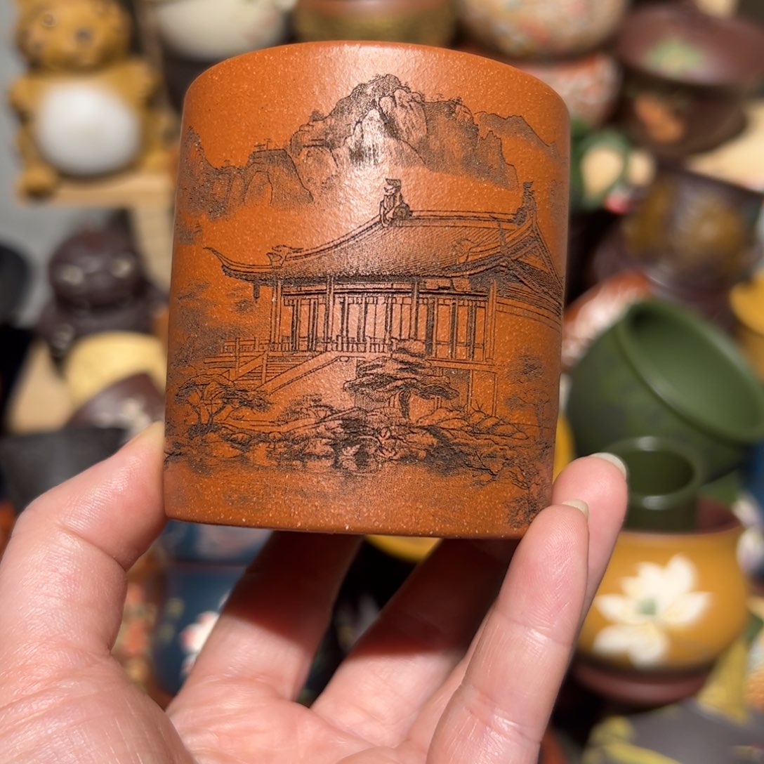 紫砂茶杯宜兴紫砂主人杯