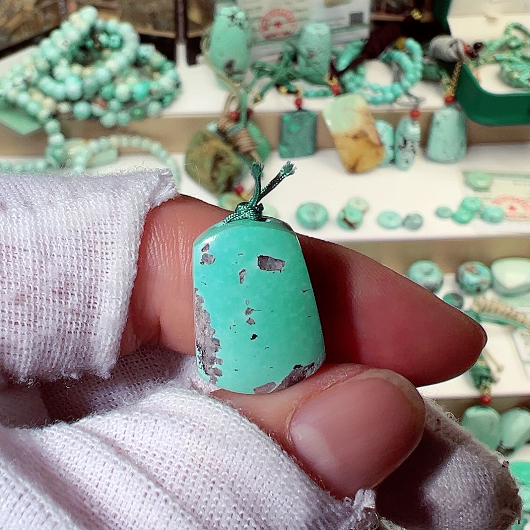 绿松石无事牌未镶嵌