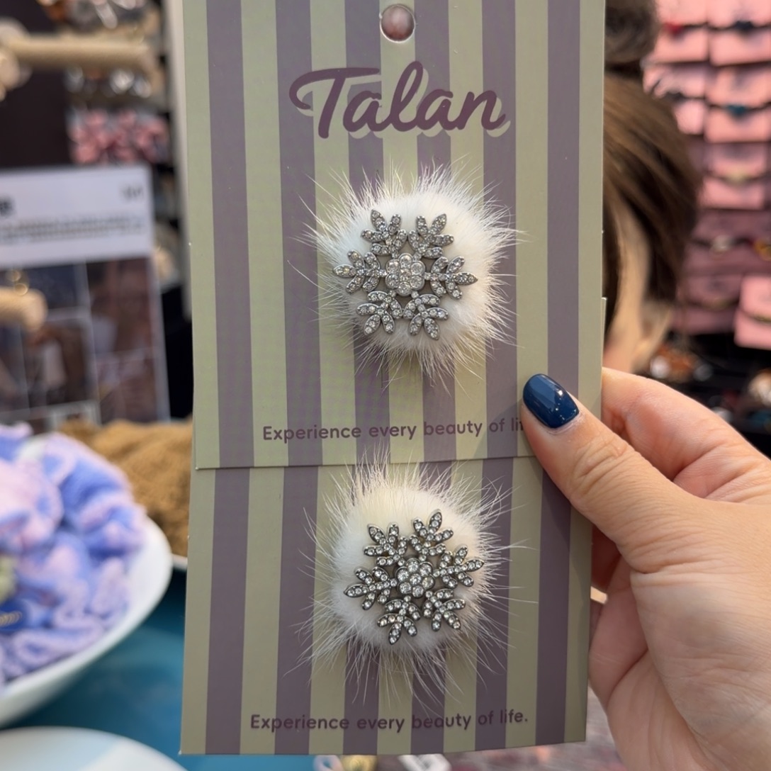 非金属一对雪花压夹