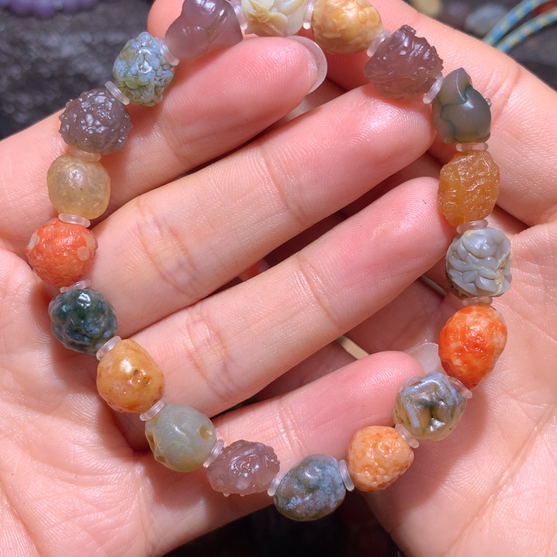 未镶嵌玛瑙/玉髓珠宝半成品