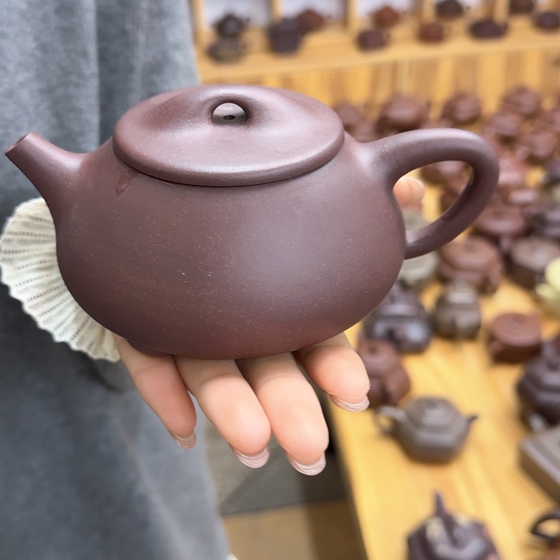 紫砂茶壶紫砂壶满瓢330cc