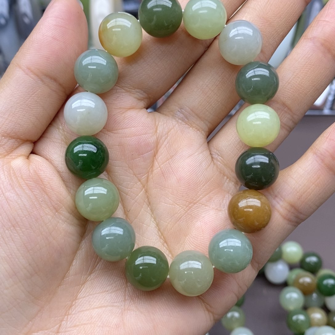 和田玉手串未镶嵌J****L卡12