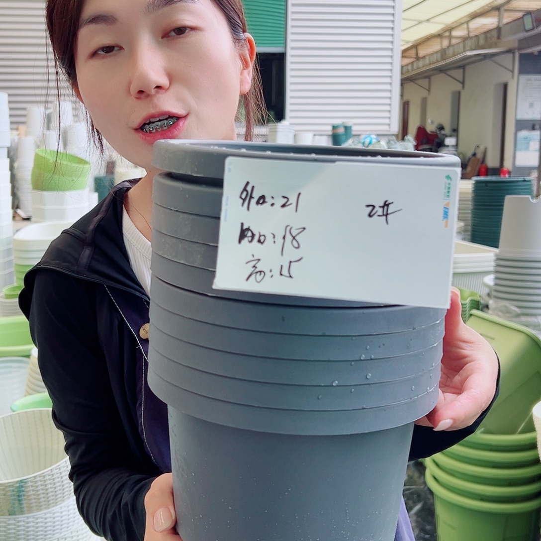 瑕疵球根盆2#灰黑10个无托