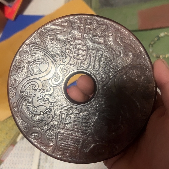 石材招财进米平安扣