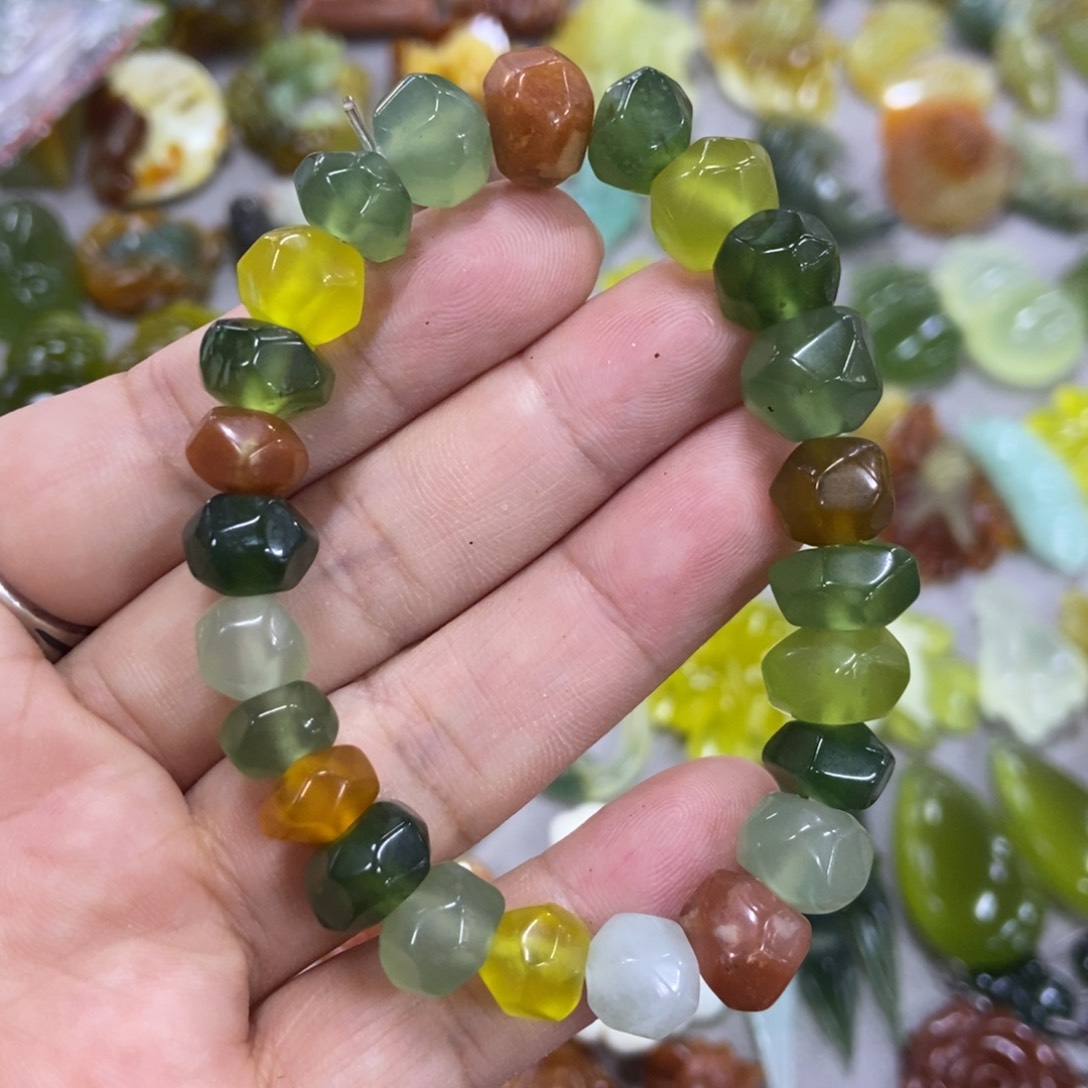 未镶嵌蛇纹石玉手串