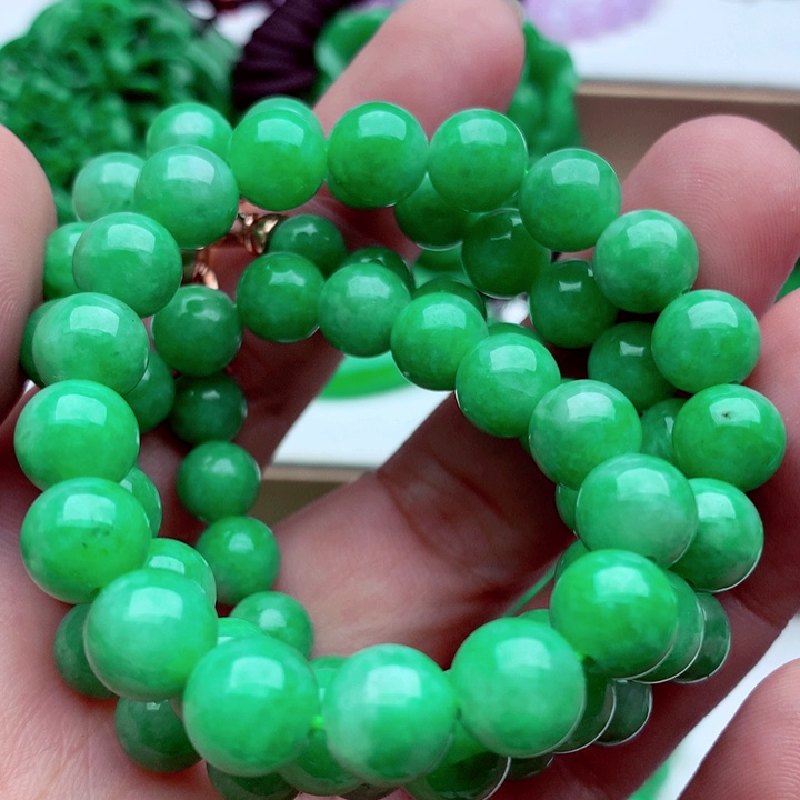 翡翠未镶嵌毛衣链