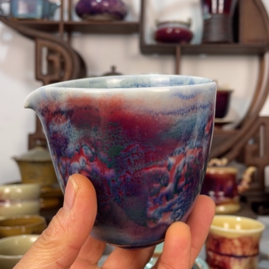 茶盏立*漆神垕钧瓷茶器