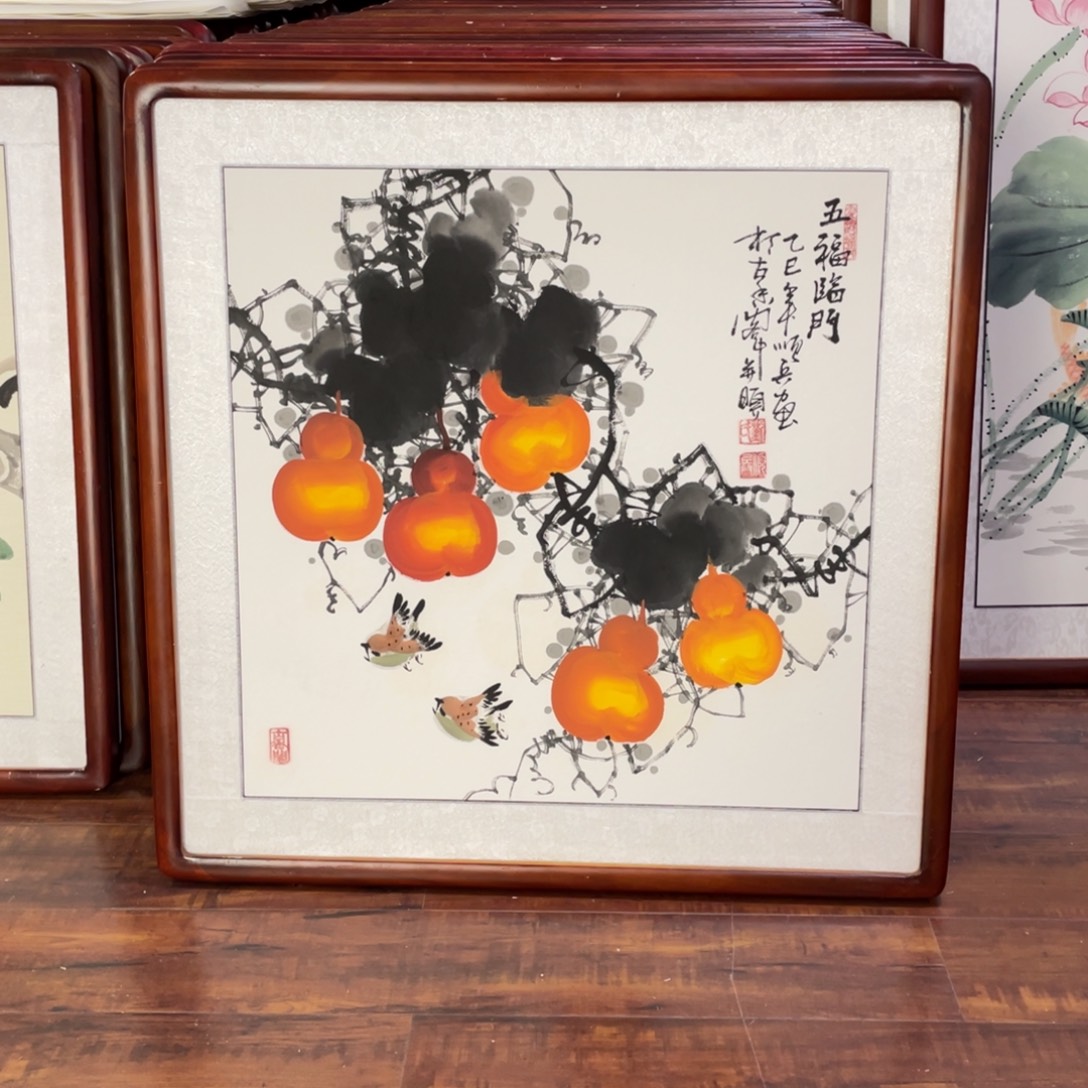 国画带框尺寸63*63厘米