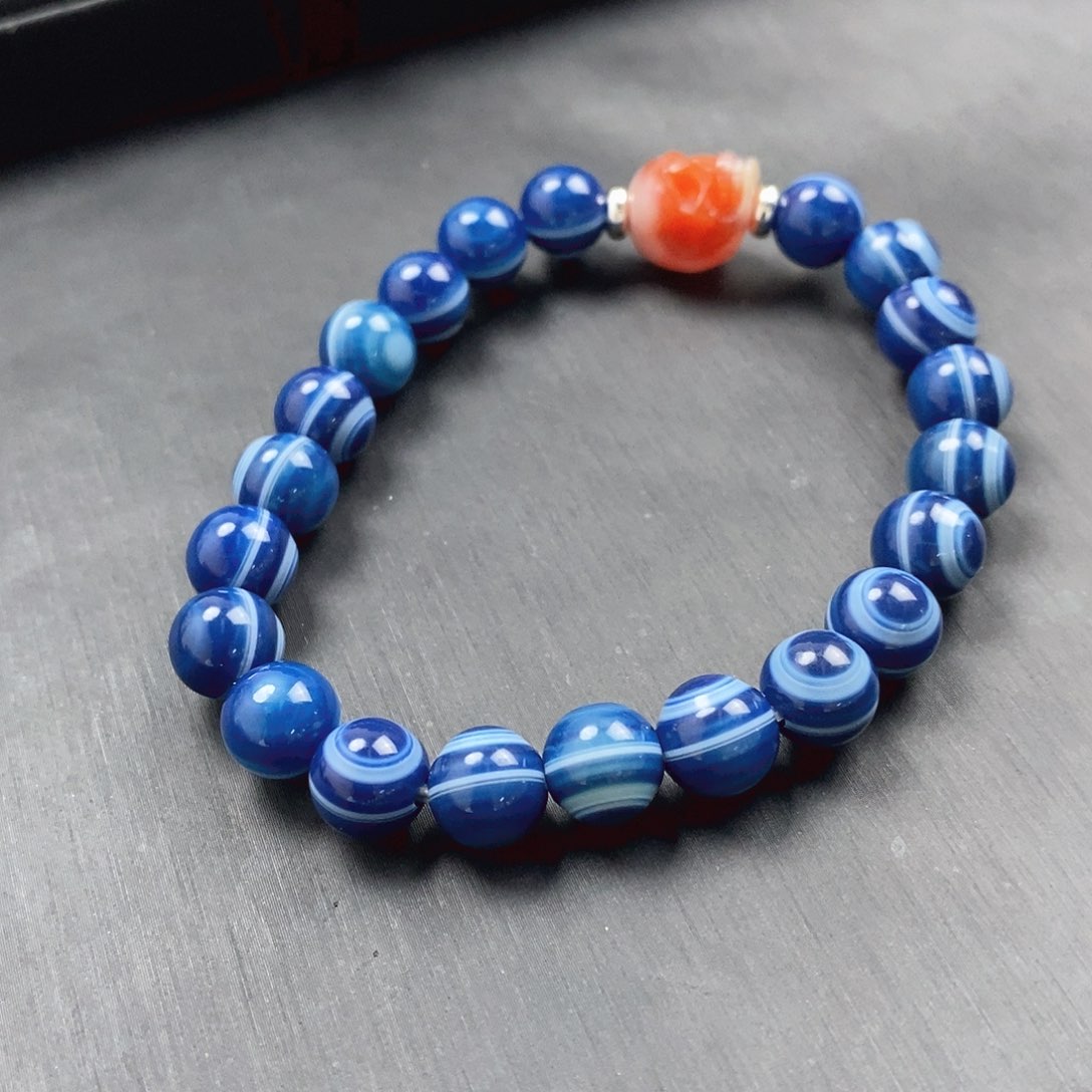 玛瑙/玉髓玛瑙手串合金