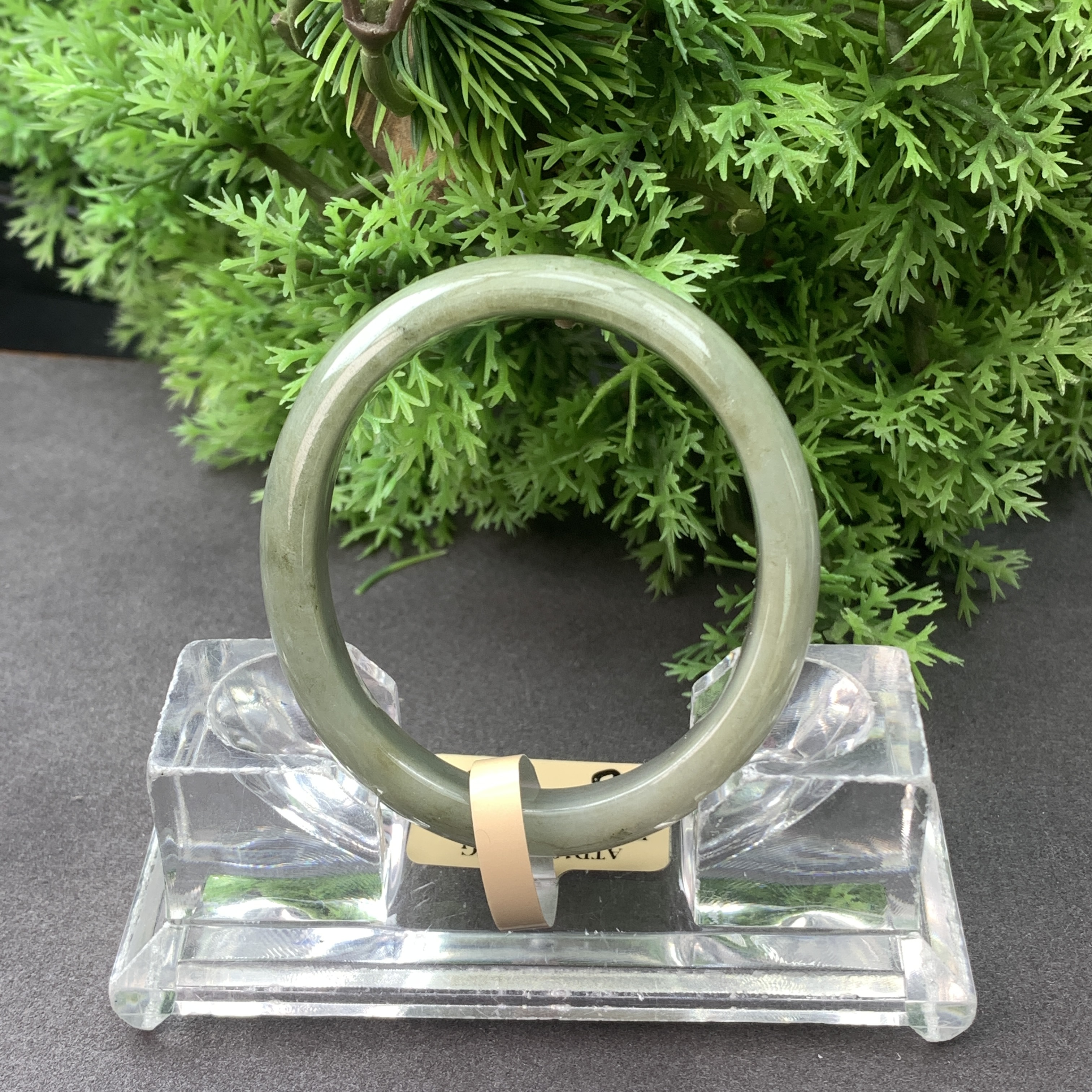 【刘思懿】天然缅甸A货翡翠手镯-F-5