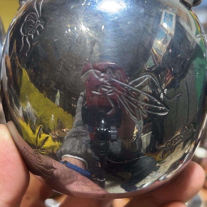 申***息铜中古工艺品摆件