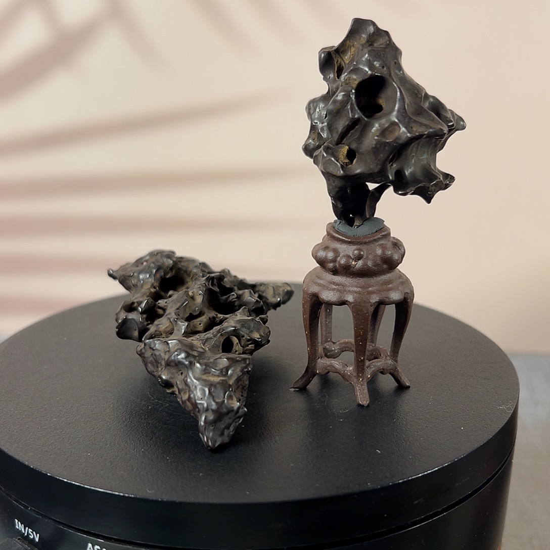 p***a绿泥太湖水石茶台摆件