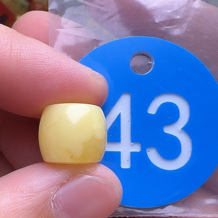 未镶嵌蜜蜡裸石花粉12m m