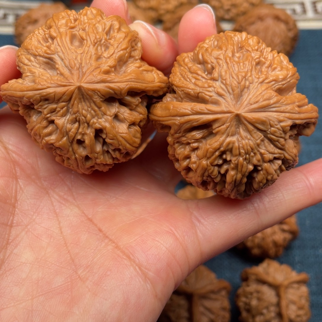 文玩核桃把件47全品毕业球粗筋