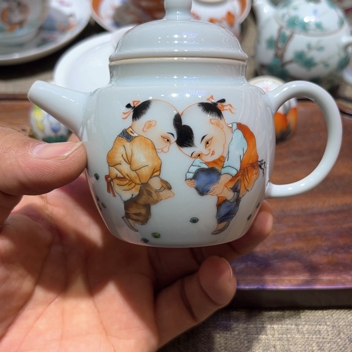 纯手绘精品盖碗杯