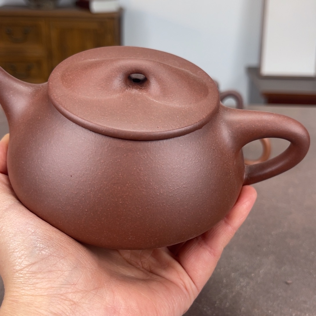 紫泥茶壶石瓢紫泥320