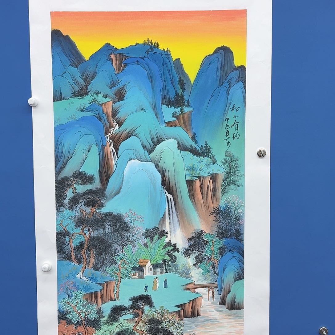 国画多次参加国内外书画