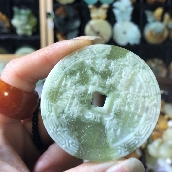 岫玉未镶嵌岫玉挂件