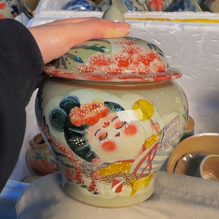 瓷片景德镇陶瓷手工手绘