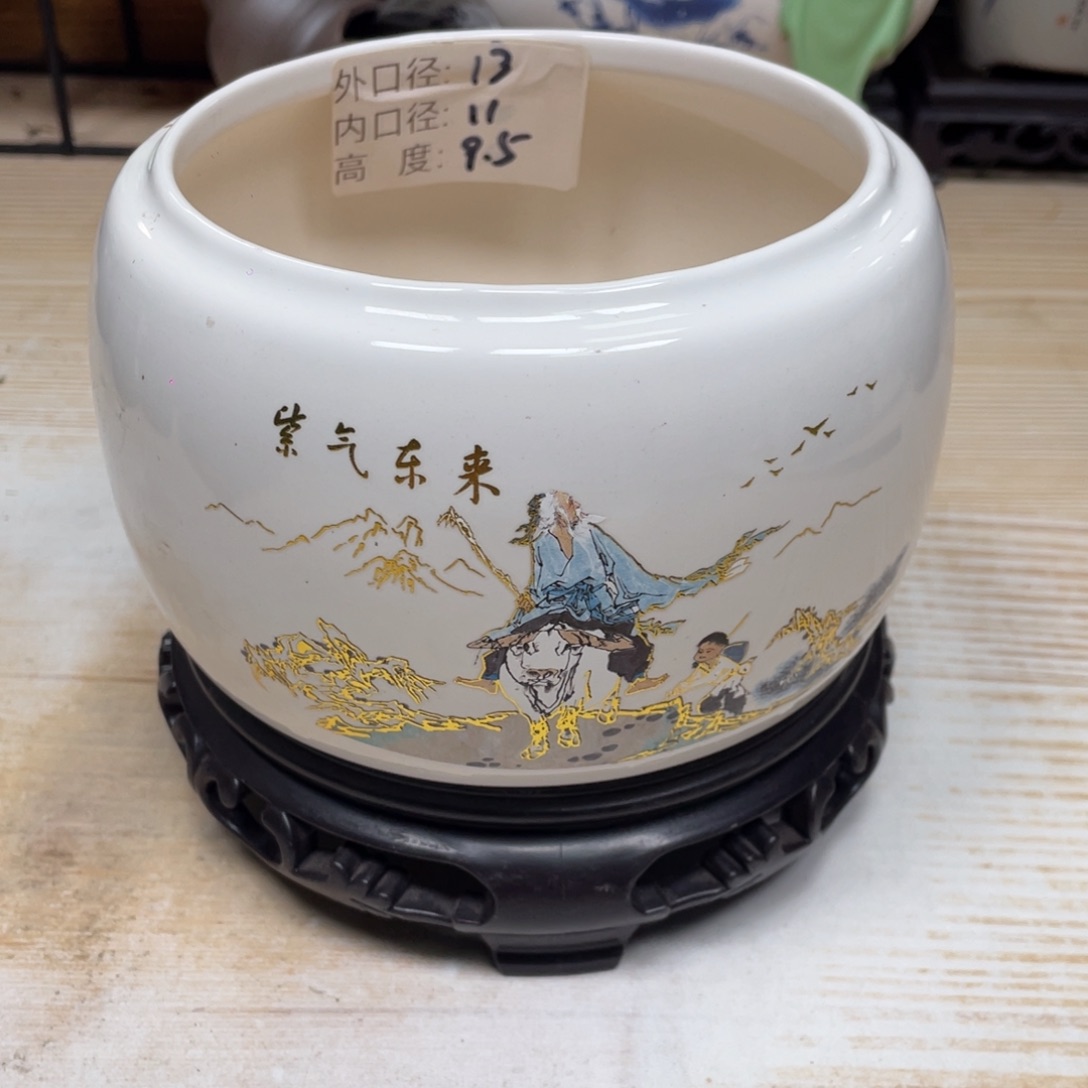 紫砂花盆陶瓷艺术花盆陶瓷