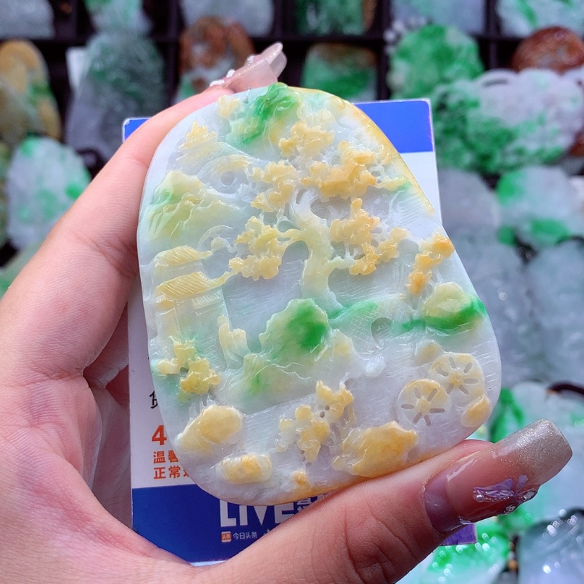 【闪购商品】翡翠颈饰未镶嵌挂件
