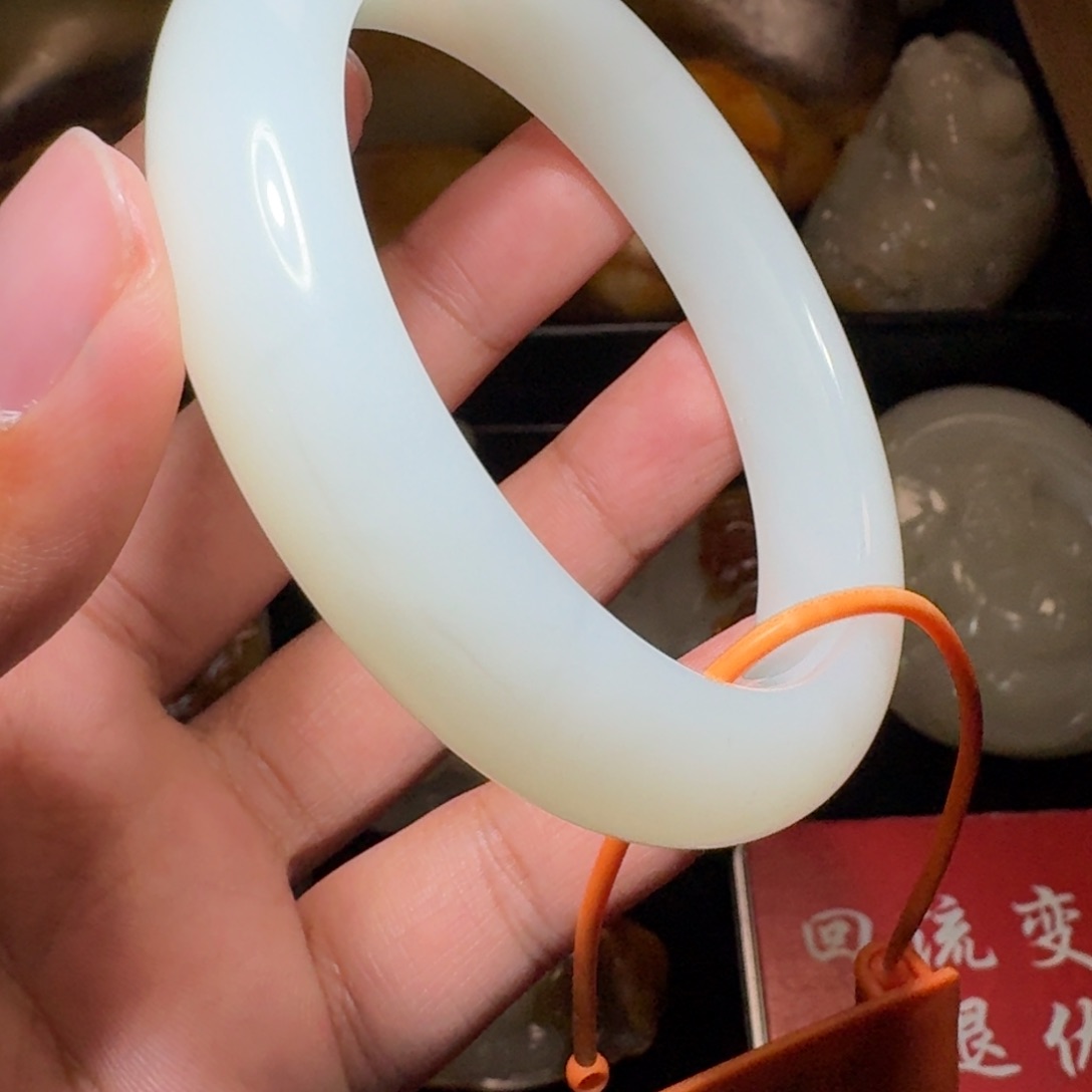 和田玉颈饰未镶嵌横**舒59.6