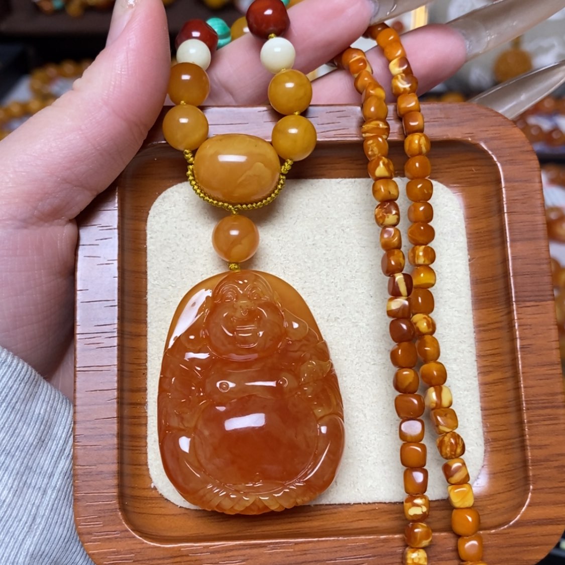 【闪购商品】蜜蜡颈饰未镶嵌项链