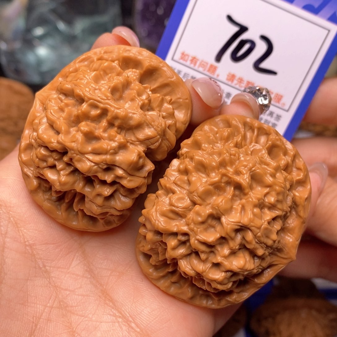 文玩核桃把件50官帽 702