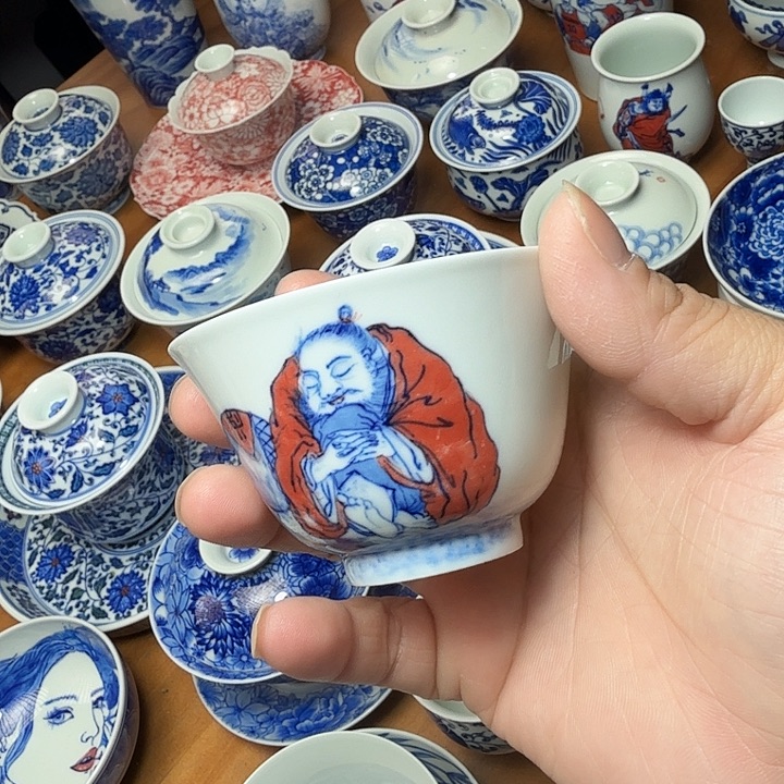 手绘钟馗醉酒福利款